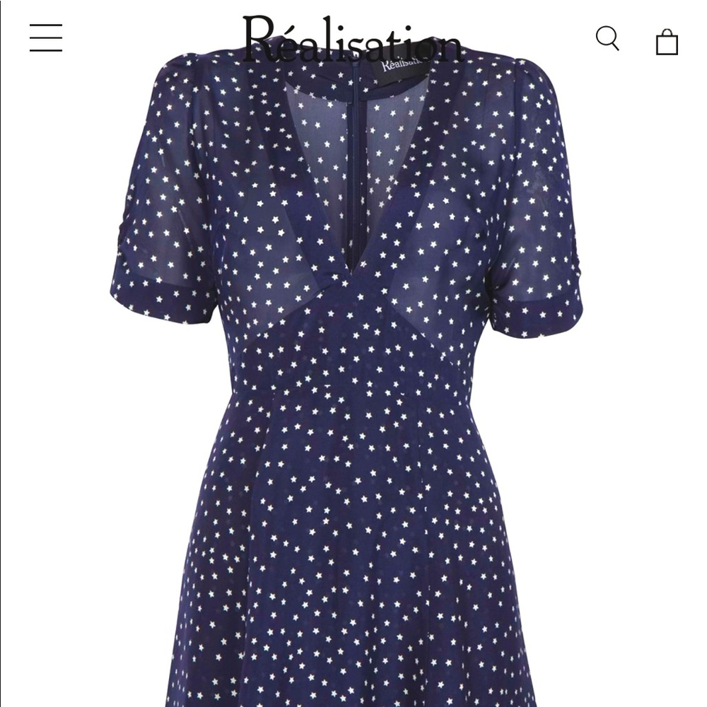navy ozzie dress with with starts from realisation